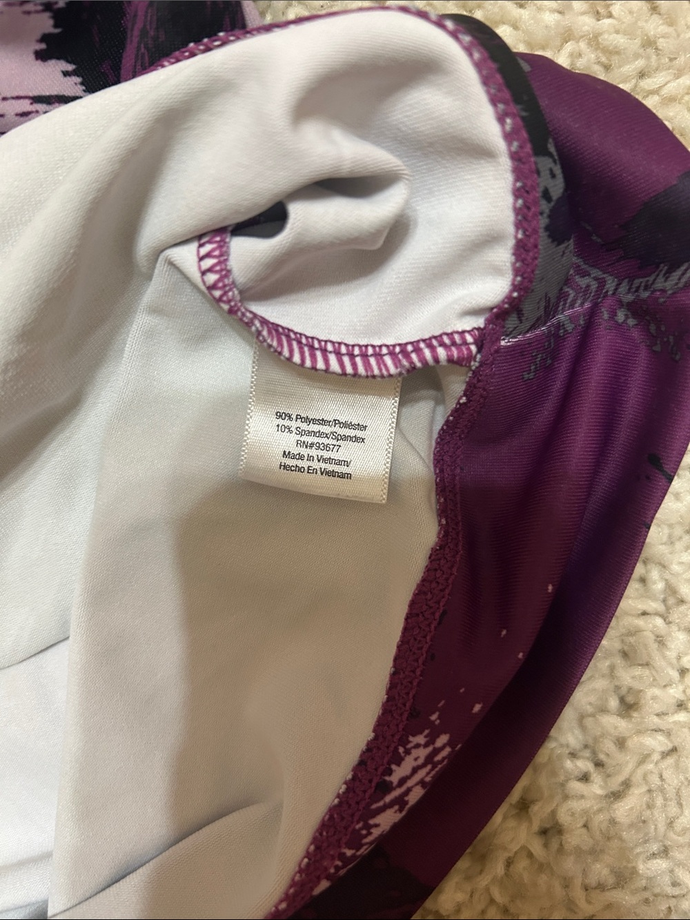 Xersion Purple Abstract Racerback Tank - Picture 3 of 5